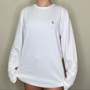 ♥️OVERSIZED WHITE VOLCOM SWEATER♥️